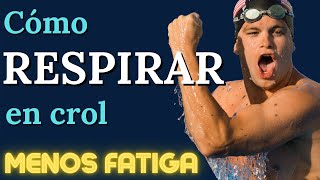 RESPIRACIÓN al NADAR a CROL 🏊‍♀️🏊‍♂️ y errores comunes natacion  Zona de Meta swimming [upl. by Darrej]