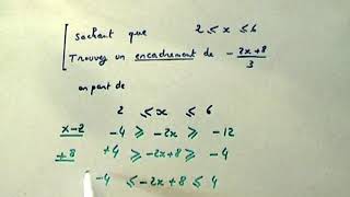 Fonction affine et encadrement MATHS SECONDE [upl. by Edmonda]