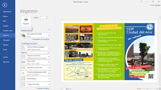 CÓMO IMPRIMIR UN TRÍPTICO EN WORD [upl. by Sura]