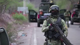 GRAPHIC CONTENT Armed attacks in Mexicos Sinaloa state kill 16 [upl. by Ymmot]