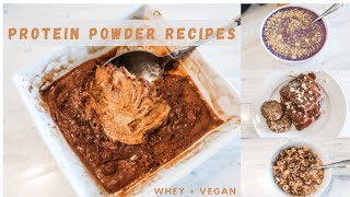 MY TOP 5 FAVORITE PROTEIN POWDER RECIPES [upl. by Femmine]