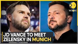 JD Vance To Meet Zelensky In Munich  Ukraine  USA News  World News  WION [upl. by Takeo]