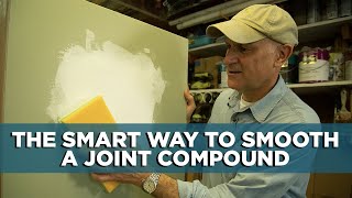 How to Easily Smooth Joint Compound [upl. by Yrahcaz]