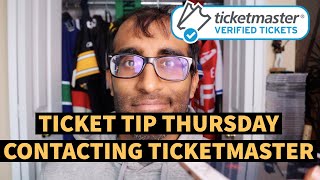 HOW TO CONTACT TICKETMASTER  ALL THE DIFFERENT WAYS  TICKET TIP THURSDAY [upl. by Tommie982]