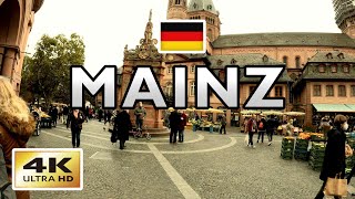 【4K】 Mainz 🇩🇪 Germany  City Walking Tour [upl. by Oruam341]