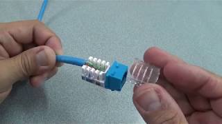 Ensamble RJ45 hembra con UTP [upl. by Eimat805]