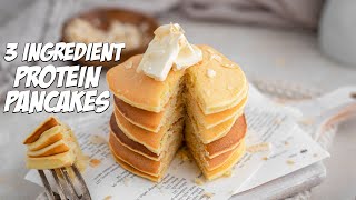 3 Ingredient Protein Pancakes in Less Than 10 Minutes [upl. by Geoffry]