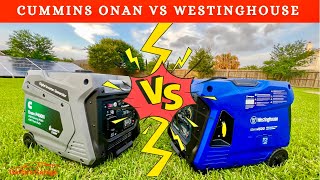 Westinghouse igen4500 VS Onan Cummins P4500I Full Test Generator Review [upl. by Onaled]