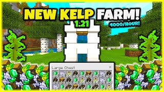 NEW KELP FARM INFINITE In Minecraft Bedrock 121 [upl. by Eckart]