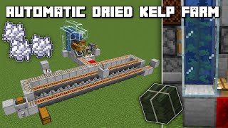 Bonemeal Powered Dried Kelp Farm  Minecraft Tutorial Java Edition [upl. by Lunna]