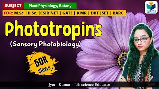 PHOTOTROPIN  CSIRNET  GATE  Plant biology  sensory photobiology [upl. by Schoof]