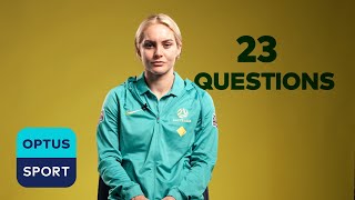 23 QUESTIONS Ellie Carpenters musttry Aussie snack best thing about France and more [upl. by Imefulo123]