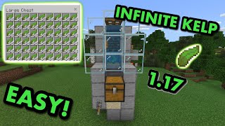 SIMPLE 117 ZEROTICK KELP FARM TUTORIAL in Minecraft Bedrock MCPEXboxPS4SwitchWindows10 [upl. by Korns]