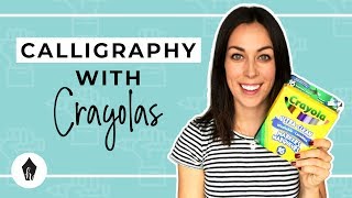 Beginners Guide To Doing Calligraphy With A Crayola Marker [upl. by Nealy]