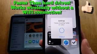 How to use Apple AirDrop to send large files really fast and easy on the iPad iPhone and Mac [upl. by Chane]