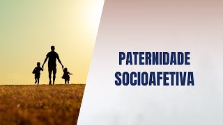 Paternidade socioafetiva [upl. by Ecnatsnoc]