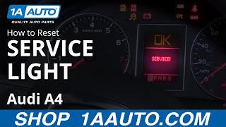 How to Reset Service Light 0409 Audi A4 [upl. by Zadoc]