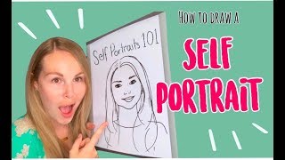 How To Draw A Self Portrait For Kids [upl. by Eadahc992]