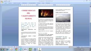 ¿COMO CREAR UN TRIPTICO EN WORD [upl. by Etnoek309]