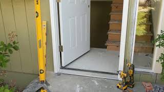 Jeld Wen Front Door Installation  Really crappy products and craftsmanship PART 1 [upl. by Mochun]