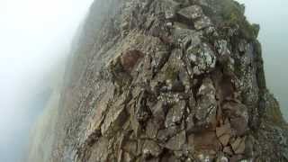 Crib Goch knife edge ridge walk by Snowdon Wales [upl. by Julietta]