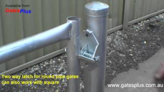 Gate Latch 2 way for round pipe and square [upl. by Winslow]