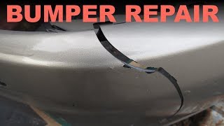 DIY Bumper Crack Repair [upl. by Kcirdled320]