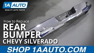 How to Replace Rear Bumper 1419 Chevy Silverado [upl. by Idnew]