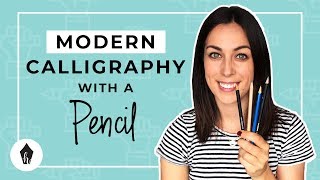 Beginners Guide To Doing Calligraphy with a Pencil [upl. by Jael]