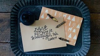 Intro to Dipping Pen Handlettered Calligraphy [upl. by Ahsenal192]