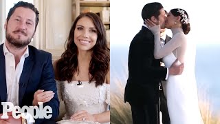 Val Chmerkovskiy amp Jenna Johnsons Romantic DWTS Wedding  PEOPLE [upl. by Nella780]