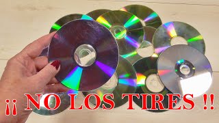 3 MANUALIDADES NAVIDEÑAS RECICLANDO CDS [upl. by Enneirdna]