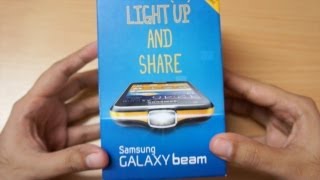 Galaxy Beam Projector android phone Unboxing amp hands on [upl. by Roydd868]