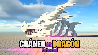 TUTORIAL MINECRAFT CRÁNEO DE DRAGÓN [upl. by Bethena]