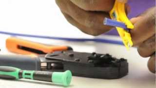 How To Terminate An RJ45 With Guide Connector [upl. by Earley]