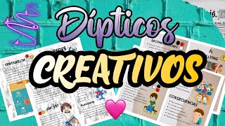 Dípticos Creativos  WORD📑 [upl. by Nehr]