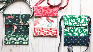 Sew a simple sling tote free pattern from Ameroonie Designs [upl. by Nellda]