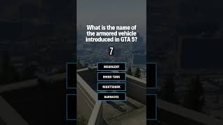 What is the name of the armored vehicle introduced  Gta 5 Quiz [upl. by Manara]