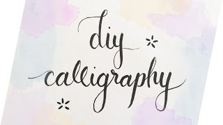 DIY Calligraphy 3 Easy Ways  Haley Ivers [upl. by Yerrot]