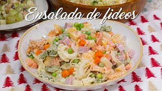 COMO PREPARAR ENSALADA DE FIDEOS NAVIDEÑA  ACOMERPE [upl. by Kreitman]