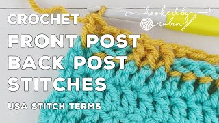 How to Crochet Front amp Back Post Stitches FPdc amp BPdc [upl. by Chabot]