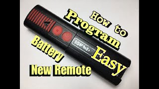 Sommer Garage Door Opener Remote Replacement Programming Battery Replacement [upl. by Benilda221]