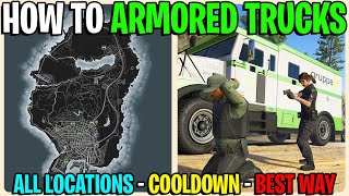 How To Rob The Armored Truck In GTA 5 Online ALL LOCATIONS [upl. by Atinat11]