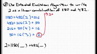 The Extended Euclidean algorithm [upl. by Blandina]