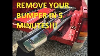 HOW TO REMOVE THE REAR BUMPER THE EASY WAY 1999  2006 Chevrolet Silverado [upl. by Cacie59]