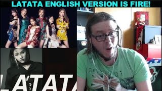 여자아이들GIDLE  LATATA English Ver Official Lyric Video REACTION [upl. by Atiuqihs]