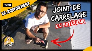 Comment faire des joints de Carrelage en exterieur [upl. by Haimes]