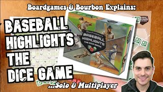 Baseball Highlights The Dice Game Solo Explained amp Playthrough [upl. by Nilson]