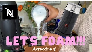 How To Foam Milk With Aeroccino 3 Make Coffee With Foam Tips amp Tricks  Easy Foamed Latte Recipe [upl. by Katerina]