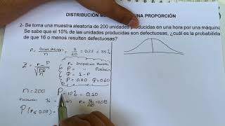 Distribución muestral de proporción Ejercicios [upl. by Aciretal]